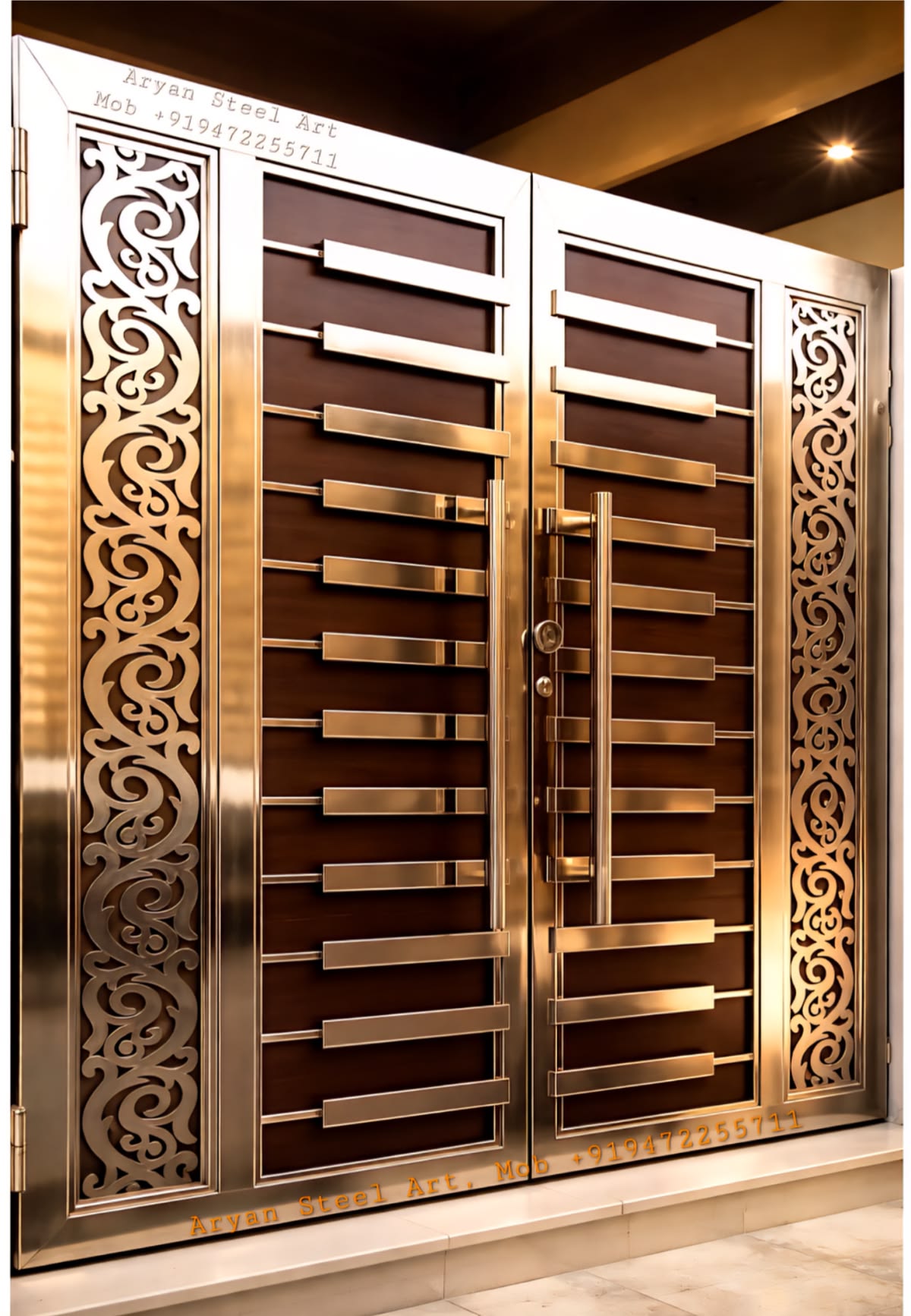 Decorative metal main entrance gate